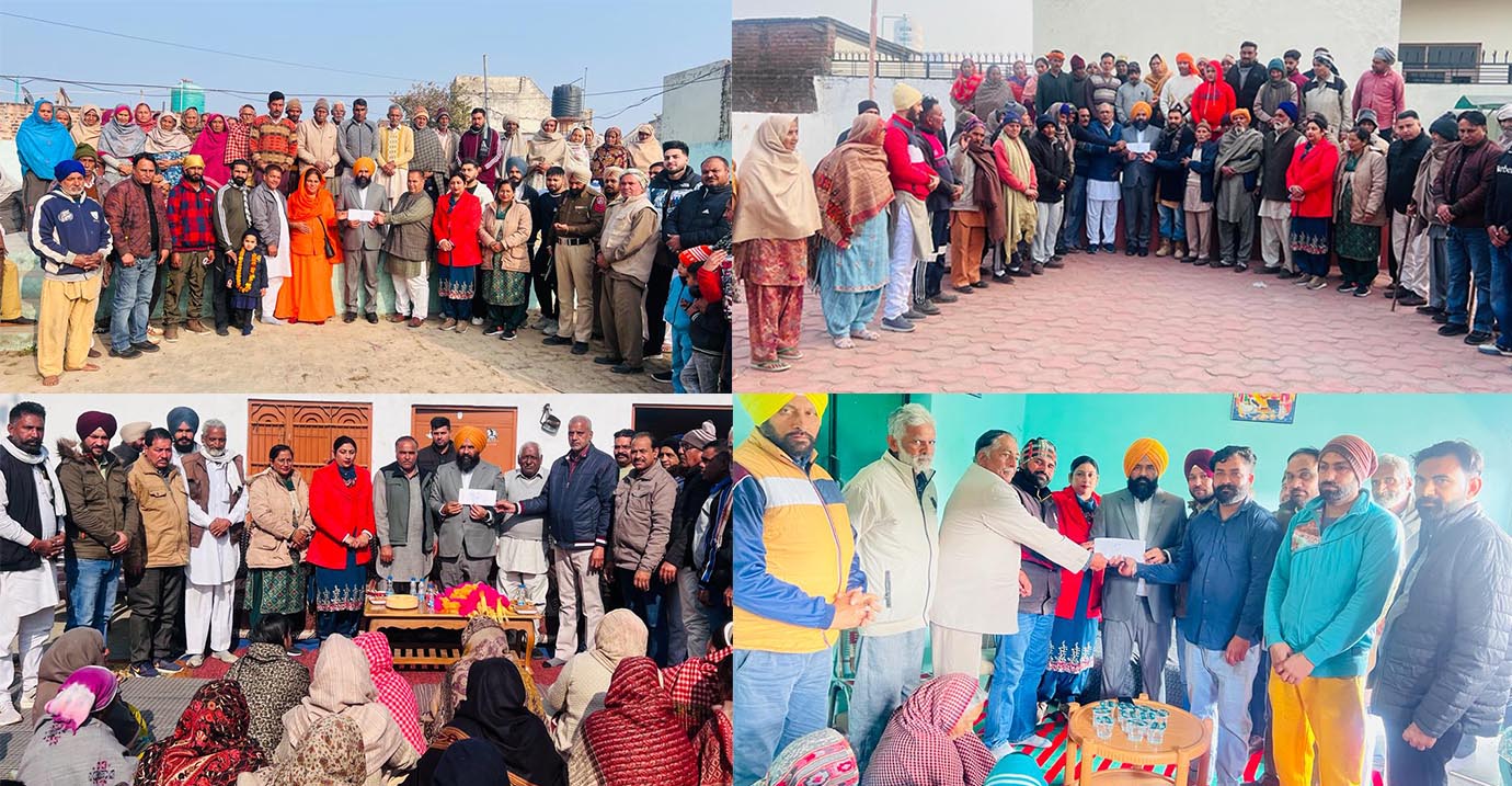 Deputy Speaker Punjab Mr. Jai Krishna Singh Rowdy ji gave a grant of one crore rupees for panchayat houses in five villages of Garhshankar.